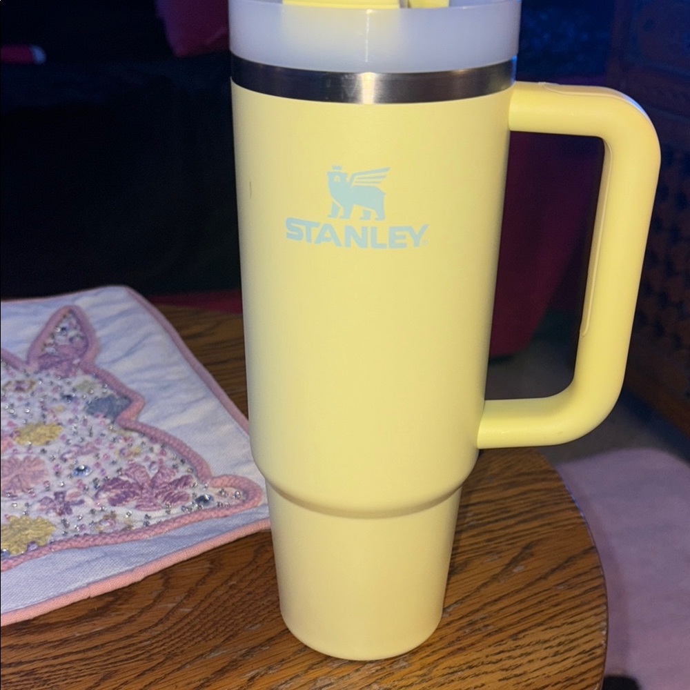 Stanley Yellow Tumbler with Handle